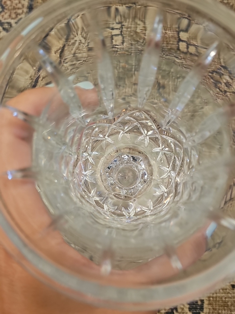 SALE! Vintage De Plomb Crystal Footed Vase Or Candle Holder - Picture 9 of 10